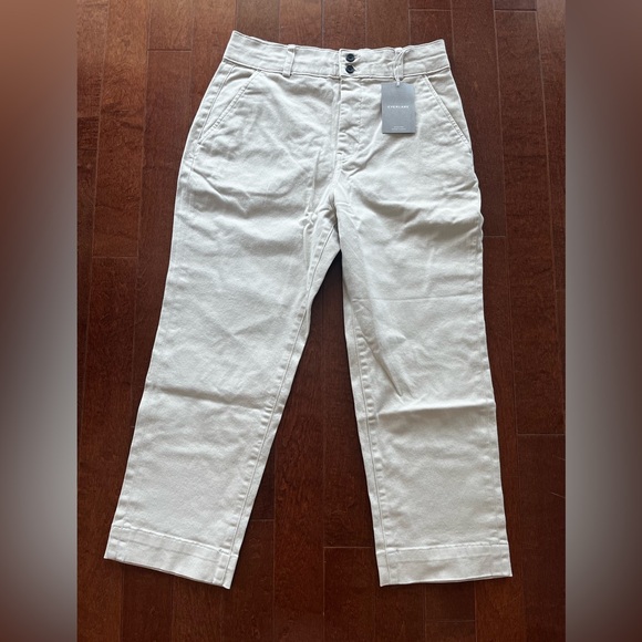 Everlane Organic Straight Leg Pants in Pumic Stone, size 12 - Picture 7 of 10